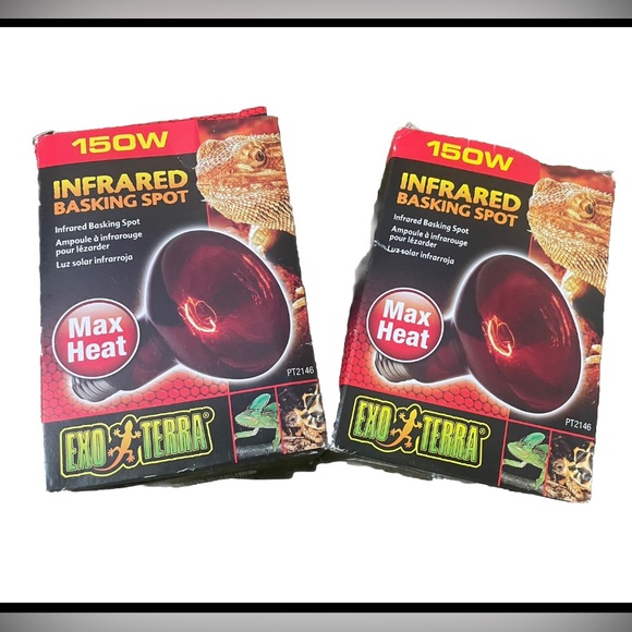 Lot of 2 EXO TERRA 150w Watt Infrared Basking Spot Bulbs for Reptiles Terrarium - Picture 2 of 8